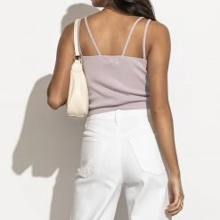 SINA Bianca Double Strap Tank In Lavender
