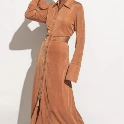 AARON & AMBER Marianna Dress In Clay New Arrivals