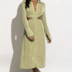 AARON & AMBER New Arrivals Marianna Dress In Green