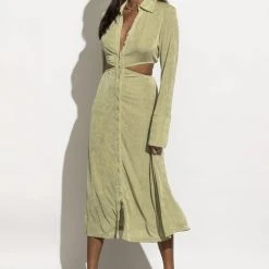 AARON & AMBER New Arrivals Marianna Dress In Green
