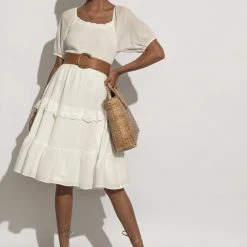 CALISTA Betty Tiered Midi Dress Dresses