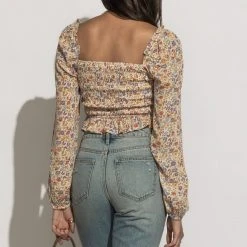 DRESS FORUM Jersey Floral Blouse - FINAL SALE Bohme In Bloom