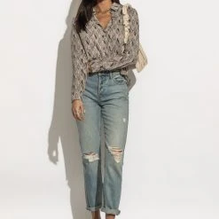 ROKOKO Nova Button Down Top Tops