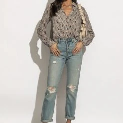 ROKOKO Nova Button Down Top Tops