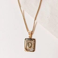 J&D JEWELRY Jaxon Initial Pendant Necklace