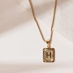 J&D JEWELRY Jaxon Initial Pendant Necklace