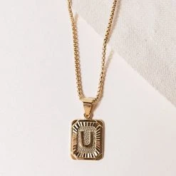J&D JEWELRY Jaxon Initial Pendant Necklace