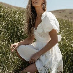 Mustard Seed Michelle Mini Dress In White