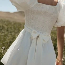 Mustard Seed Michelle Mini Dress In White