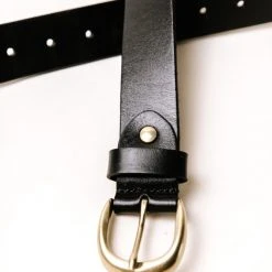 ANARCHY STREET Black Genuine Leather Belt Belts