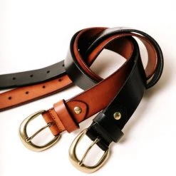 ANARCHY STREET Black Genuine Leather Belt Belts