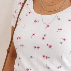 LIME N CHILI Bohme In Bloom Brecken Floral Top In White 11 LIME N CHILI Bohme In Bloom Brecken Floral Top In White