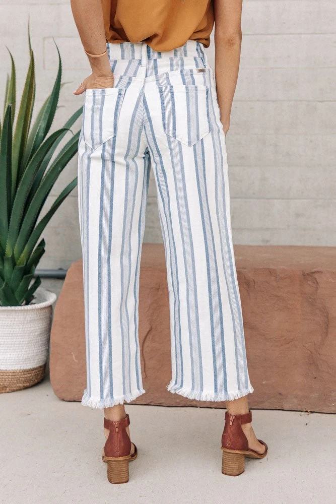 KanCan Striped Wide Leg Pants - FINAL SALE 7 KanCan Striped Wide Leg Pants - FINAL SALE