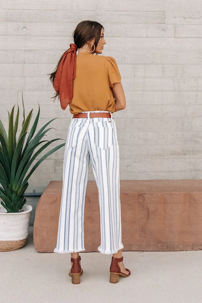 KanCan Striped Wide Leg Pants - FINAL SALE 8 KanCan Striped Wide Leg Pants - FINAL SALE