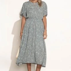 LAKE FLOWER FASHION New Arrivals Eliza Midi Dress