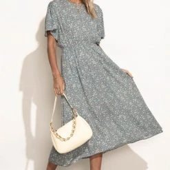 LAKE FLOWER FASHION New Arrivals Eliza Midi Dress
