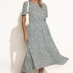 LAKE FLOWER FASHION New Arrivals Eliza Midi Dress