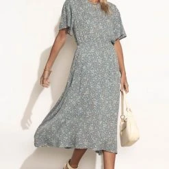 LAKE FLOWER FASHION New Arrivals Eliza Midi Dress