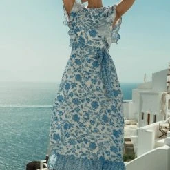 DRESS FORUM Rosette Maxi Dress New Arrivals