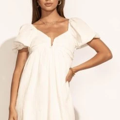 Mustard Seed Tori Romper Dress In White Dresses