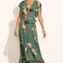 LOVE STITCH Clothing Illustrated Amber Floral Dress