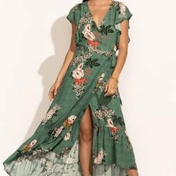 LOVE STITCH Clothing Illustrated Amber Floral Dress