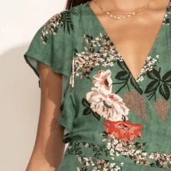 LOVE STITCH Clothing Illustrated Amber Floral Dress