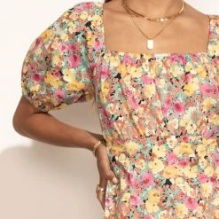 LUSH CLOTHING Bohme In Bloom Della Mini Dress In Multi