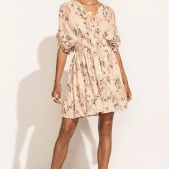 LOVE STITCH Clothing Illustrated Dresses Eve Floral Mini Dress
