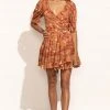 CLOTHING COMPANY Izzie Mini Dress In Orange