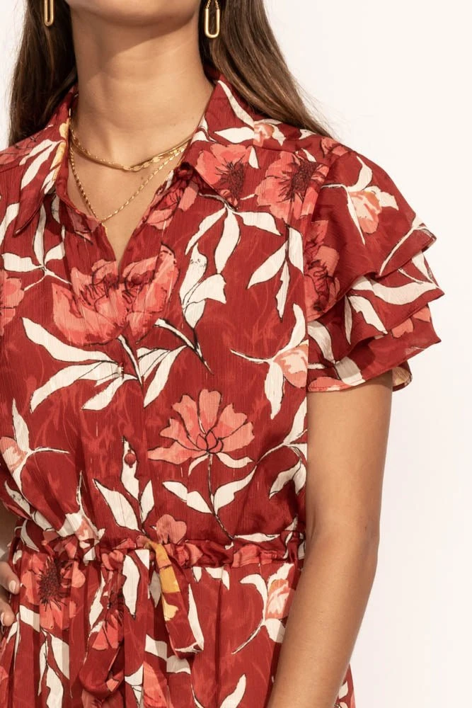 LOVE STITCH Clothing Illustrated Magnolia Maxi Dress New Arrivals 4 LOVE STITCH Clothing Illustrated Magnolia Maxi Dress New Arrivals