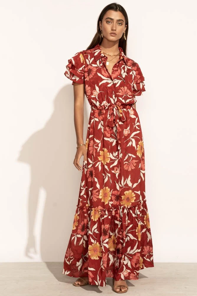 LOVE STITCH Clothing Illustrated Magnolia Maxi Dress New Arrivals 3 LOVE STITCH Clothing Illustrated Magnolia Maxi Dress New Arrivals