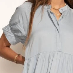 Fore Collection Amanda Tiered Dress In Blue Dresses 9 Fore Collection Amanda Tiered Dress In Blue Dresses