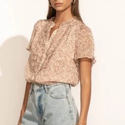 DOE&RAE Faye Floral Blouse Tops