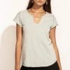 LA MIEL Zoe Tee In Blue New Arrivals 1 LA MIEL Zoe Tee In Blue New Arrivals