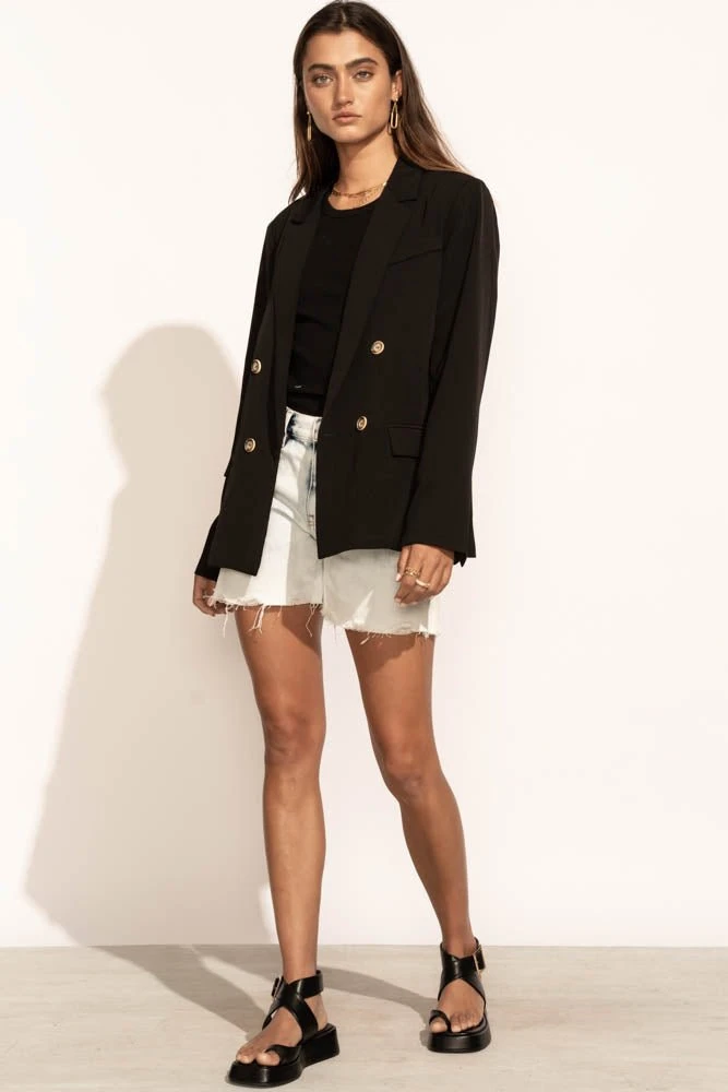 AARON & AMBER New Arrivals PREORDER - Romaine Blazer In Black 7 AARON & AMBER New Arrivals PREORDER - Romaine Blazer In Black