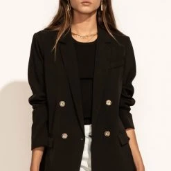 AARON & AMBER New Arrivals PREORDER - Romaine Blazer In Black
