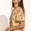 LAKE FLOWER FASHION Thalia Blouse In Yellow