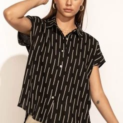 FUN 2 FUN Vera Button Up Top Tops 13 FUN 2 FUN Vera Button Up Top Tops