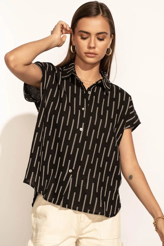 FUN 2 FUN Vera Button Up Top Tops 6 FUN 2 FUN Vera Button Up Top Tops