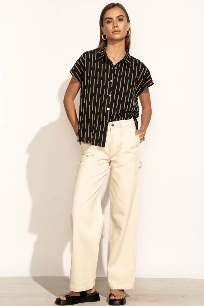 FUN 2 FUN Vera Button Up Top Tops 8 FUN 2 FUN Vera Button Up Top Tops