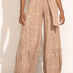 FINAL TOUCH COLLECTION Kristen Wide-Leg Pants In Pink New Arrivals