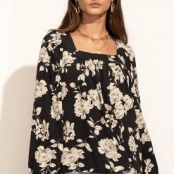 LOVE STITCH Clothing Illustrated Tops Renata Floral Blouse 12 LOVE STITCH Clothing Illustrated Tops Renata Floral Blouse