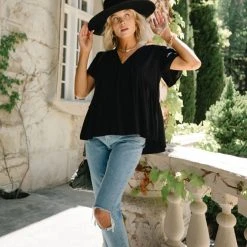 FINAL TOUCH COLLECTION Elanne Peplum Top - FINAL SALE Tops