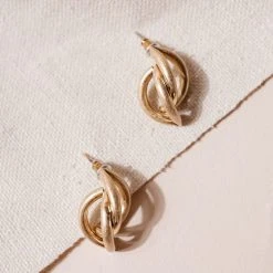 JOYFUL JEWELRY Gold Snaked Earrings