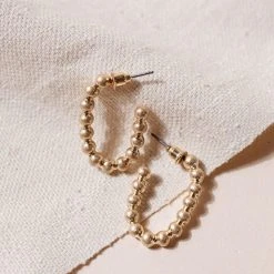 JOYFUL JEWELRY Mini Bubble Cicle Cuff Earrings