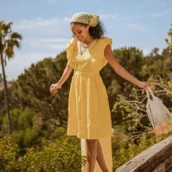 Fresh Markdowns Vero Moda Warner Midi Dress In Yellow - FINAL SALE