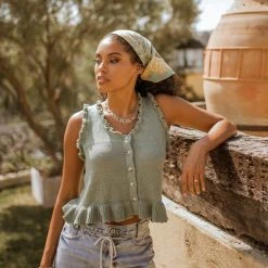 VERY J Emery Tank Top In Oatmeal Tops 14 VERY J Emery Tank Top In Oatmeal Tops