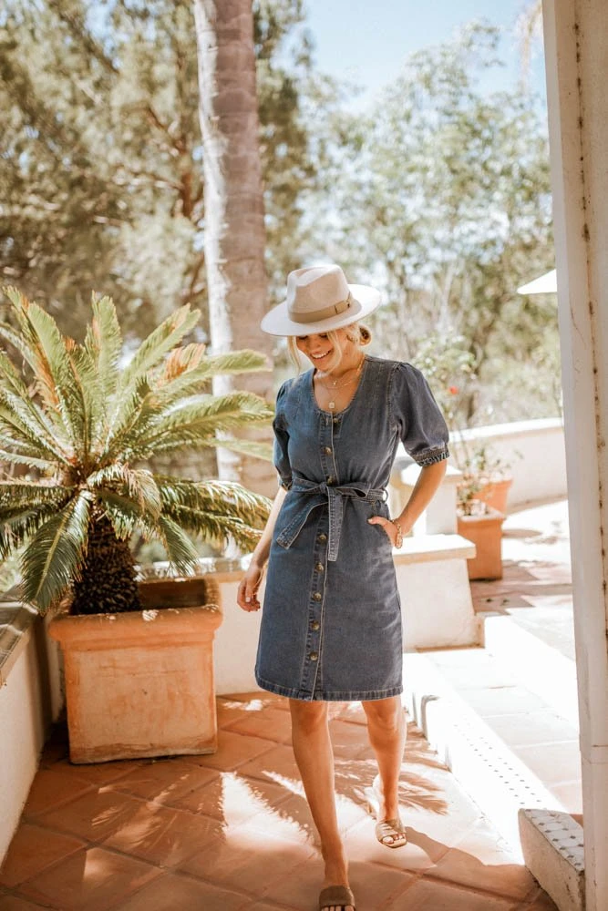 TEA N ROSE Lilianna Denim Midi Dress Dresses 6 TEA N ROSE Lilianna Denim Midi Dress Dresses