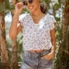 PROMESA Carol Floral Blouse - FINAL SALE Short Sleeve